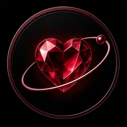 Devotion Lab ruby heart orbit logo